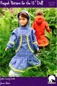 Photo of Pattern cover for 12 inch doll kuspuk